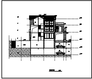 商别墅设计某三层商别墅全套建筑施工cad图纸