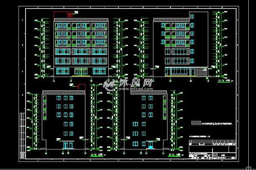 广东省某厂区内6层综合楼建筑设计施工图 含发电机房施工图